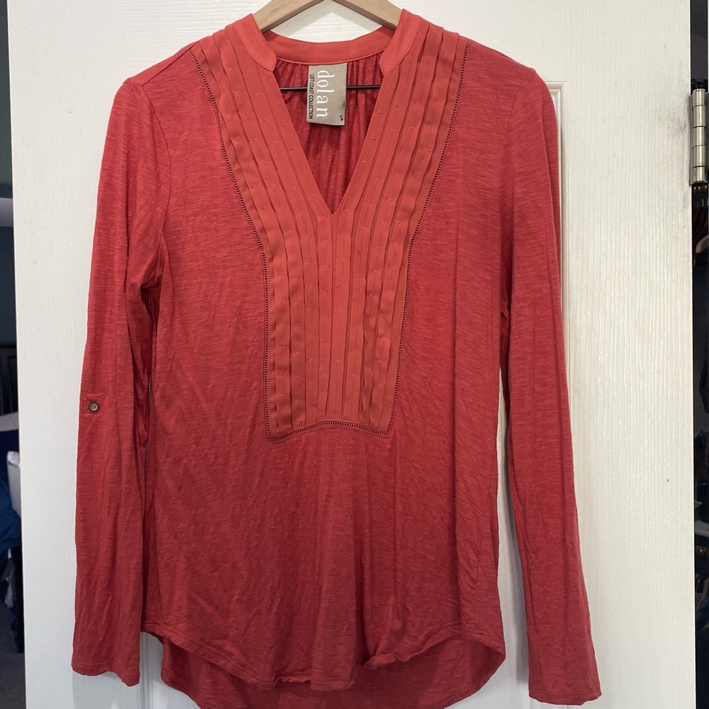 Anthropologie Dolan Coral Top